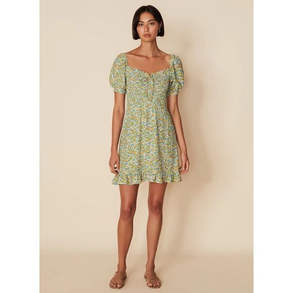 Faithfull the Brand Dresses & Skirts - FAITHFULL THE BRAND Sasha Mini Dress in Lynette Floral Print Small